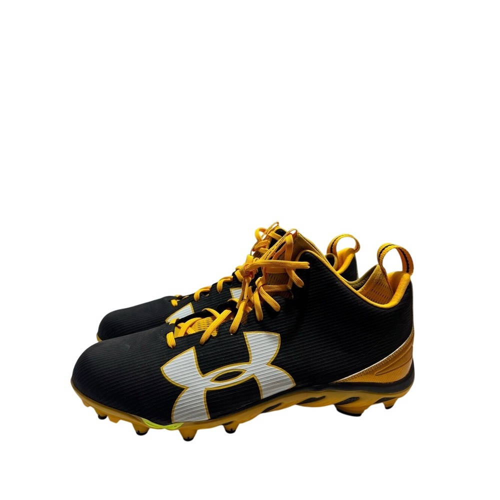 Under Armour Black and Yellow Football Cleats